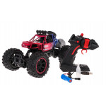 Terénne auto REAL ROCK Crawler s funkciou Smoke - červené